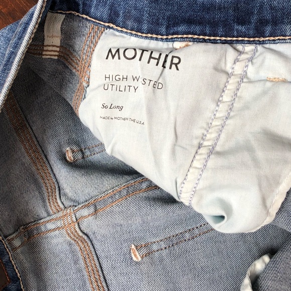 SOLD ~ Mother Denim High Waisted Utility jeans - Picture 7 of 7